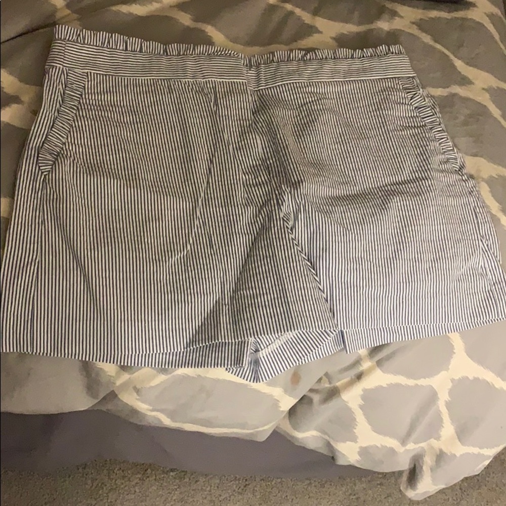 J crew seersucker shorts